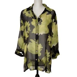 Additions by Chico’s Sheer Shirt Size 2 / Lg